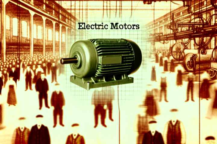 Motores eléctricos impulsando la revolución industrial